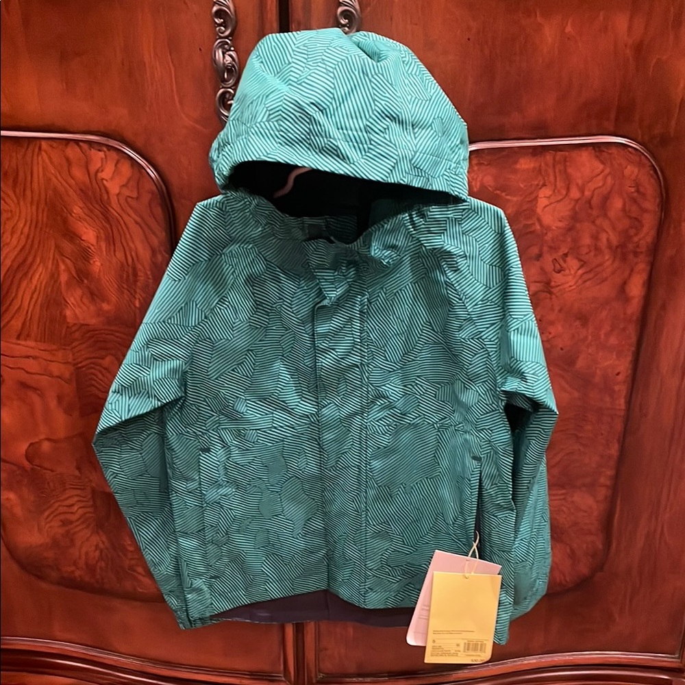 NWT All In Motion Kids Green Small Rain Jacket